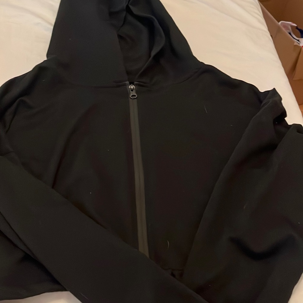 Shein cropped zip up